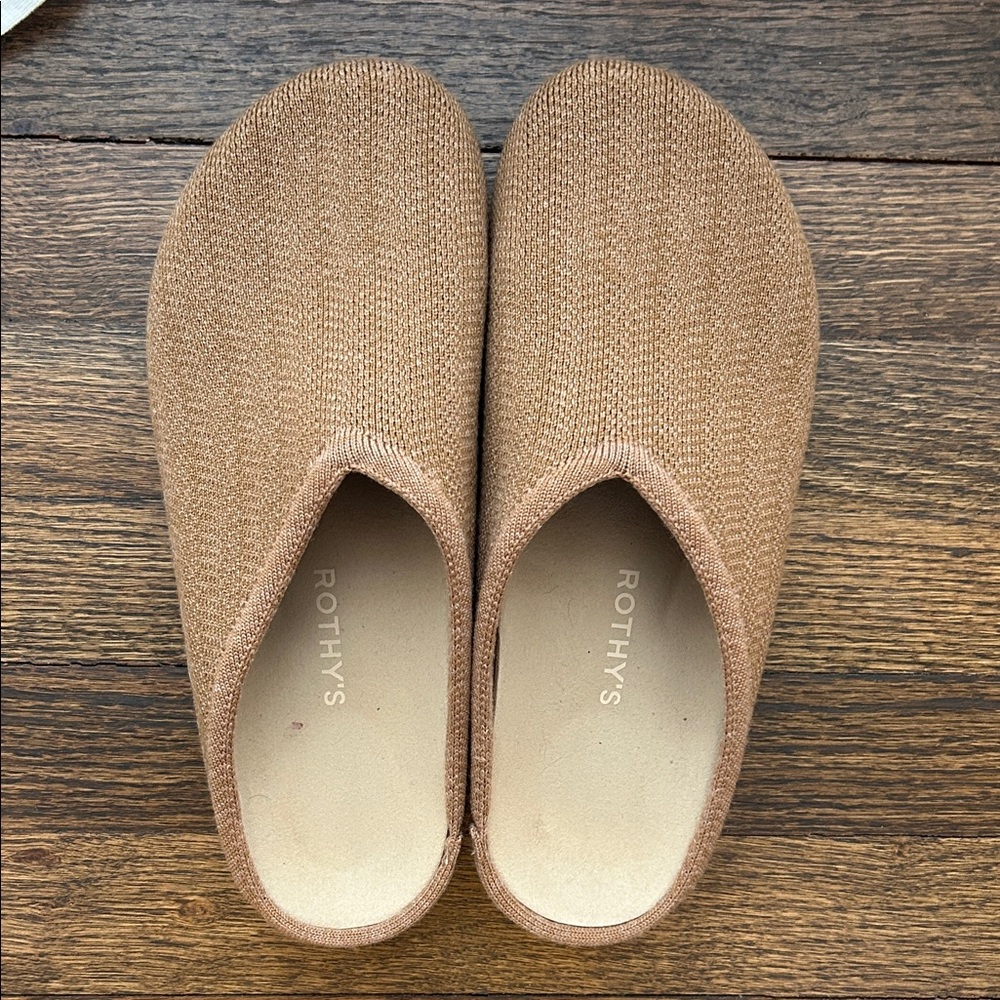 Rothy's Teak Herringbone Clogs size 10